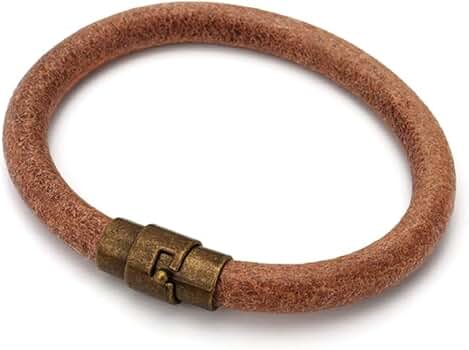 Amazon | [silver KYASYA]本革バングル S/M/L 3サイズ レザー